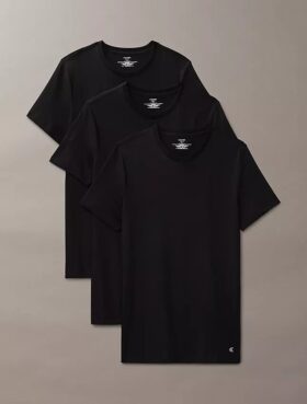 Cotton Classics 3-pack Classic Fit -pyöreäkaulainen T-paita