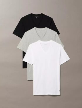 Cotton Classics 3-pack Classic Fit V-kaula-T-paita