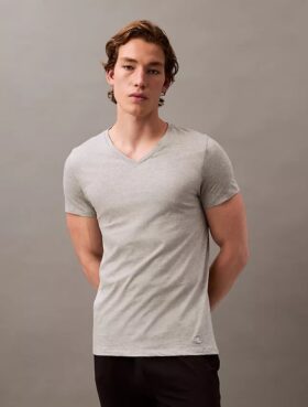Cotton Classics 3-pack Classic Fit V-kaula-T-paita