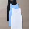 Cotton Stretch 3-pakkaus tankkitoppi Cotton Stretch 3-pakkaus tankkitoppi
