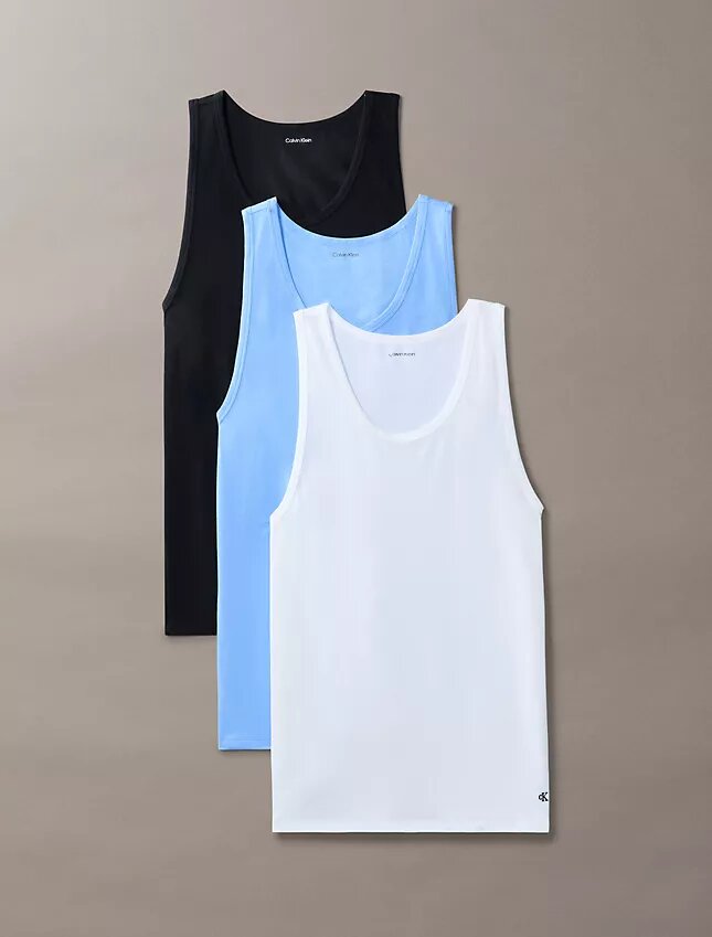 Cotton Stretch 3-pakkaus tankkitoppi Cotton Stretch 3-pakkaus tankkitoppi