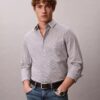 Cotton Stretch gingham-kuvioinen slim-fit-paita Cotton Stretch gingham-kuvioinen slim-fit-paita