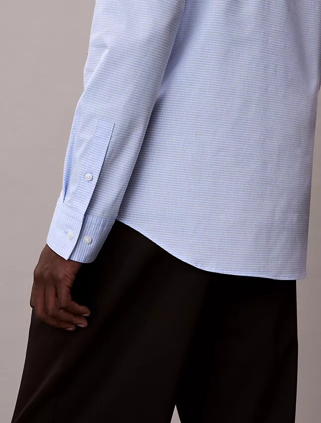 Cotton Stretch gingham-kuvioinen slim-fit-paita Cotton Stretch gingham-kuvioinen slim-fit-paita
