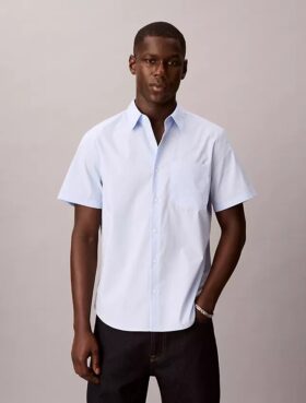 Cotton Stretch kapearaitainen napituspaita