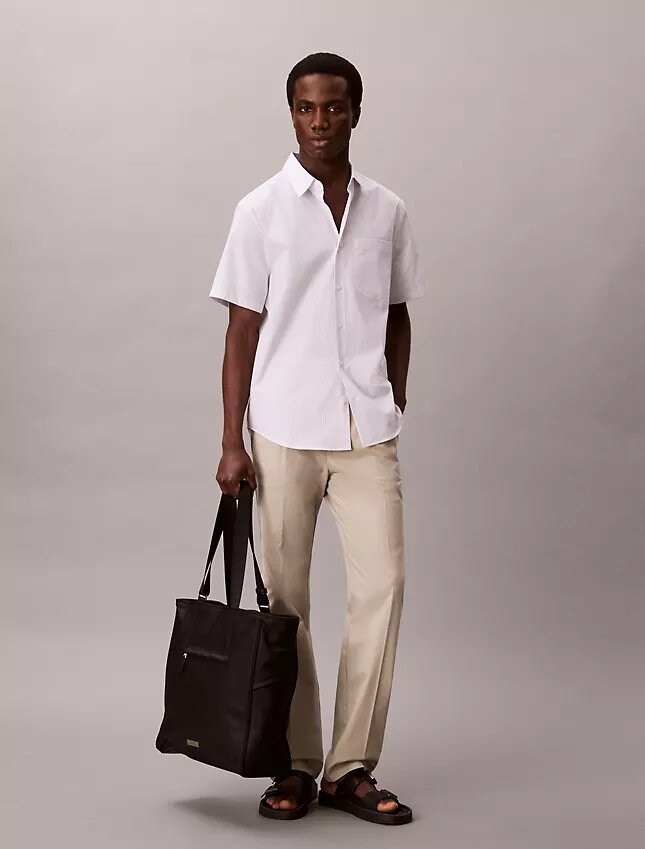 Cotton Stretch kapearaitainen napituspaita Cotton Stretch kapearaitainen napituspaita