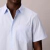 Cotton Stretch kapearaitainen napituspaita