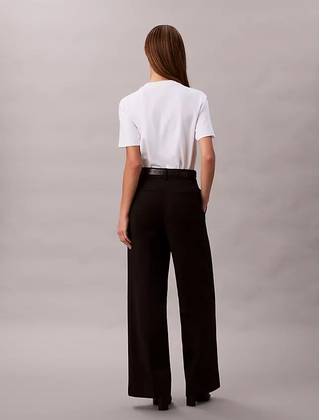 Cotton Stretch leveälahkeiset chinohousut Cotton Stretch leveälahkeiset chinohousut