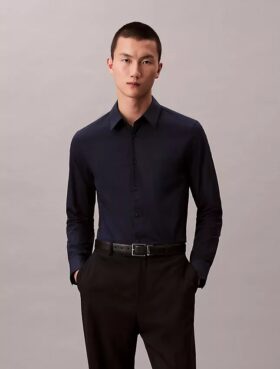 Cotton Stretch popliini, kapea napituspaita