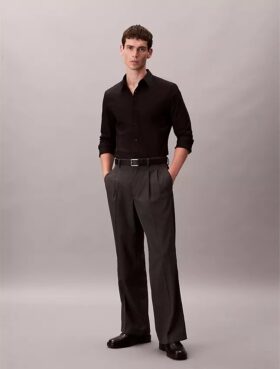 Cotton Stretch popliini, kapea napituspaita