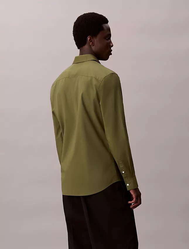 Cotton Stretch popliini-paita, slim-malli Cotton Stretch popliini-paita, slim-malli