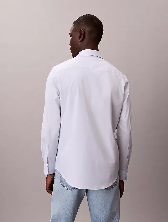 Cotton Stretch raidallinen klassinen napituspaita Cotton Stretch raidallinen klassinen napituspaita