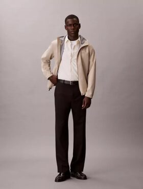 Cotton Stretch raidallinen lyhythihainen napituspaita