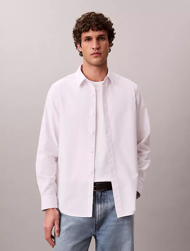 Cotton Stretch raidallinen Oxford-paita, klassinen napitus Cotton Stretch raidallinen Oxford-paita, klassinen napitus