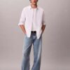 Cotton Stretch raidallinen Oxford-paita, klassinen napitus Cotton Stretch raidallinen Oxford-paita, klassinen napitus