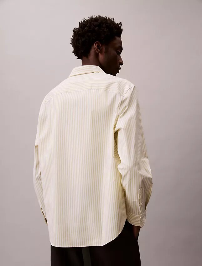 Cotton Stretch raidallinen popliini-paita Cotton Stretch raidallinen popliini-paita