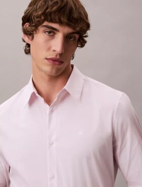 Cotton Stretch raidallinen slim-malliinen napituspaita