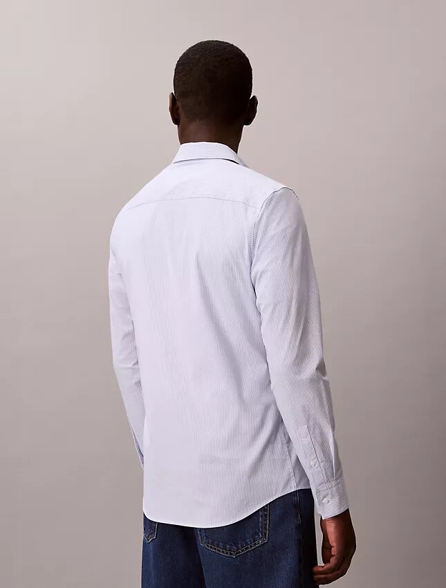 Cotton Stretch raidallinen slim-malliinen napituspaita Cotton Stretch raidallinen slim-malliinen napituspaita