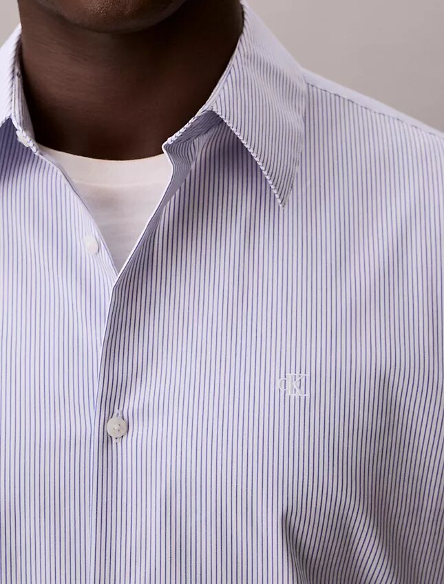 Cotton Stretch raidallinen slim-malliinen napituspaita Cotton Stretch raidallinen slim-malliinen napituspaita