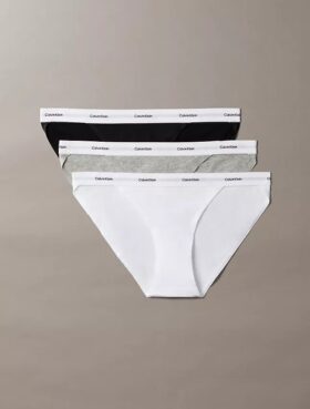 Cotton Stretch ribbineule 3-pakkaus string-Bikini