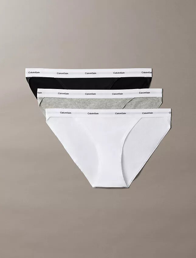 Cotton Stretch ribbineule 3-pakkaus string-Bikini Cotton Stretch ribbineule 3-pakkaus string-Bikini