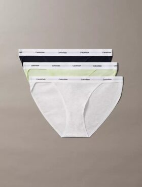 Cotton Stretch ribbineule 3-pakkaus string-Bikini