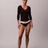 Cotton Stretch ribbineuleinen Henley-T-paita Cotton Stretch ribbineuleinen Henley-T-paita