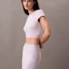 Cotton Stretch ribbineuleinen lyhythihainen t-paita
