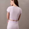 Cotton Stretch ribbineuleinen lyhythihainen t-paita