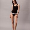 Cotton Stretch ribbineuleinen Thong-tanga Cotton Stretch ribbineuleinen Thong-tanga