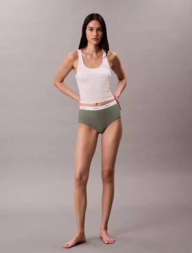Cotton Stretch ribbineulos, korkea vyötärö