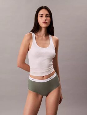 Cotton Stretch ribbineulos, korkea vyötärö