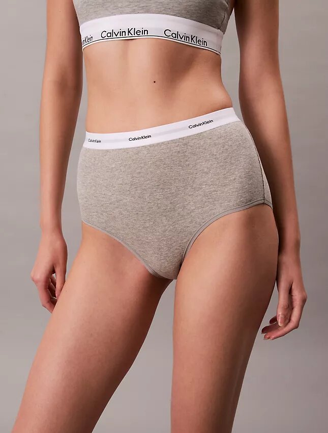 Cotton Stretch ribbineulos, korkea vyötärö Cotton Stretch ribbineulos, korkea vyötärö