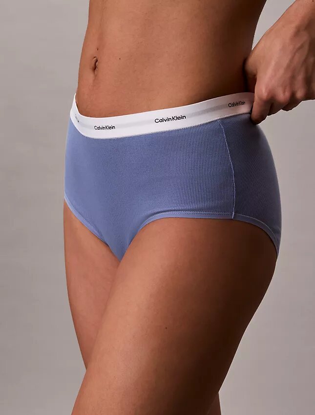 Cotton Stretch ribbineulos, korkea vyötärö Cotton Stretch ribbineulos, korkea vyötärö