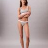 Cotton Stretch ribbineulottu string-Bikini
