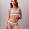 Cotton Stretch ribbineulottu string-Bikini