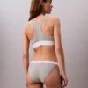 Cotton Stretch ribbineulottu string-Bikini