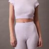 Cotton Stretch ribbineulotut pyöräilyshortsit Cotton Stretch ribbineulotut pyöräilyshortsit
