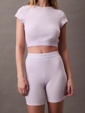 Cotton Stretch ribbineulotut pyöräilyshortsit