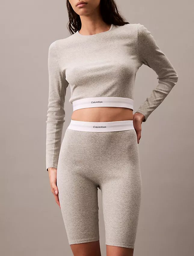 Cotton Stretch ribbineulotut pyöräilyshortsit Cotton Stretch ribbineulotut pyöräilyshortsit