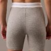 Cotton Stretch ribbineulotut pyöräilyshortsit Cotton Stretch ribbineulotut pyöräilyshortsit