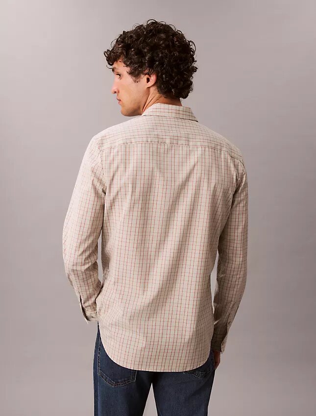 Cotton Stretch ruudullinen slim-fit-paita Cotton Stretch ruudullinen slim-fit-paita