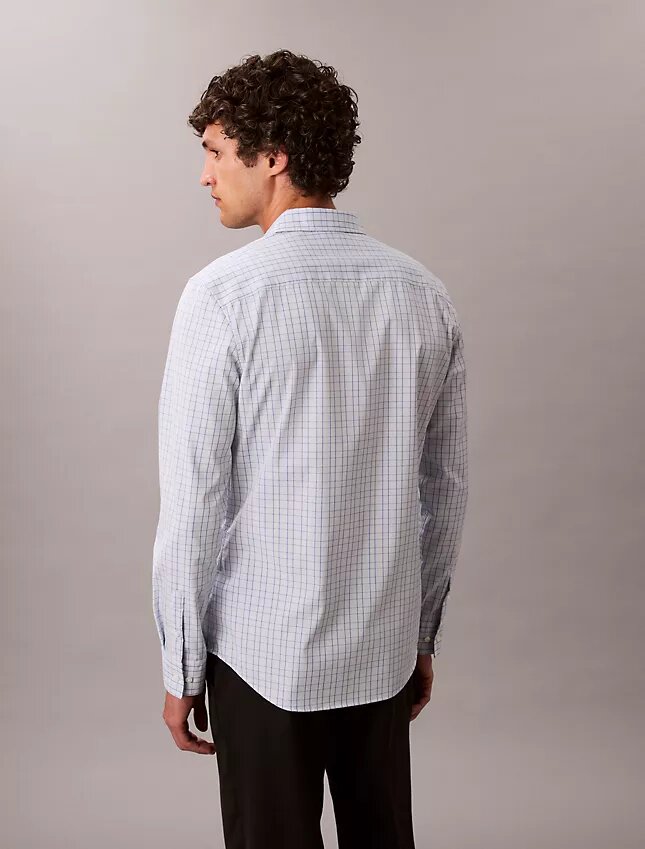 Cotton Stretch ruudullinen slim-fit-paita Cotton Stretch ruudullinen slim-fit-paita