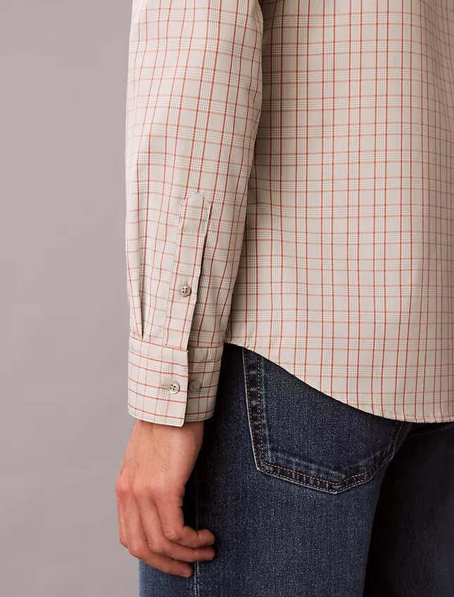 Cotton Stretch ruudullinen slim-fit-paita Cotton Stretch ruudullinen slim-fit-paita