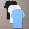 Cotton Stretch-sekoitetta oleva 3-pakkaus Slim Fit V-kaula-T-paita