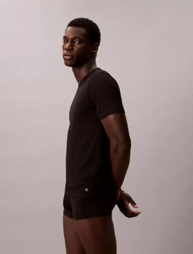 Cotton Stretch-sekoitus 3-pakkaus Slim Fit -pyöreäkaulainen T-paita