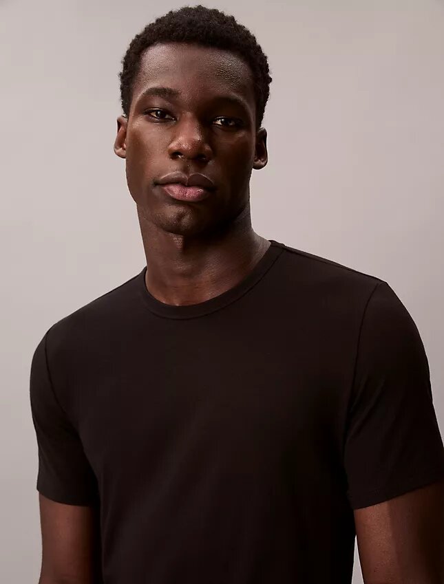 Cotton Stretch-sekoitus 3-pakkaus Slim Fit -pyöreäkaulainen T-paita Cotton Stretch-sekoitus 3-pakkaus Slim Fit -pyöreäkaulainen T-paita