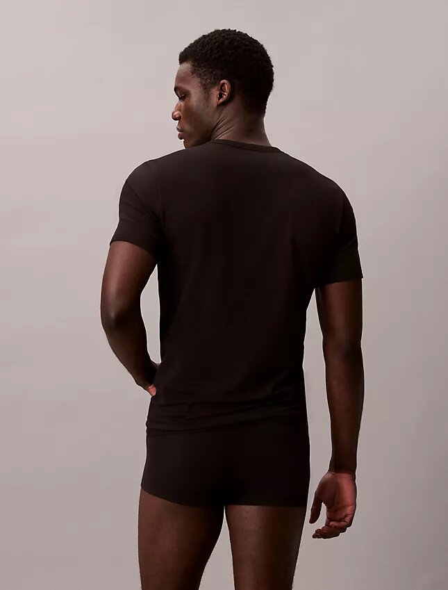 Cotton Stretch-sekoitus 3-pakkaus Slim Fit -pyöreäkaulainen T-paita Cotton Stretch-sekoitus 3-pakkaus Slim Fit -pyöreäkaulainen T-paita