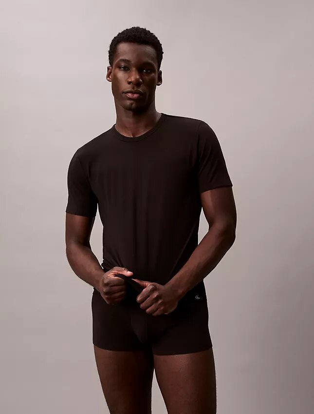 Cotton Stretch-sekoitus 3-pakkaus Slim Fit -pyöreäkaulainen T-paita Cotton Stretch-sekoitus 3-pakkaus Slim Fit -pyöreäkaulainen T-paita