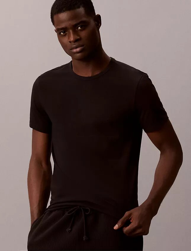 Cotton Stretch-sekoitus 3-pakkaus Slim Fit -pyöreäkaulainen T-paita Cotton Stretch-sekoitus 3-pakkaus Slim Fit -pyöreäkaulainen T-paita