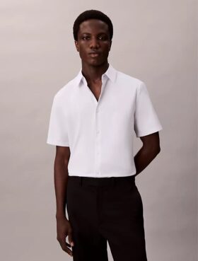 Cotton Stretch slim-fit-paita napit edessä